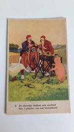 Clowntjes plakken band.Varken,gans.Illustrator LEEMKER,., Ophalen of Verzenden, Ongelopen, Overige thema's