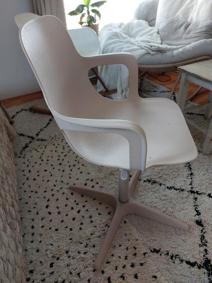 Bureaustoel Ikea, Huis en Inrichting, Stoelen, Gebruikt, Eén, Kunststof, Wit, Ophalen