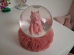 Sneeuwbol roze kat, Huis en Inrichting, Ophalen, Zo goed als nieuw