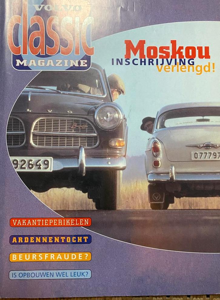 Volvo Classic Magazine - Moskou Inschrijving, Boeken, Auto's | Folders en Tijdschriften, Gelezen, Volvo, Verzenden