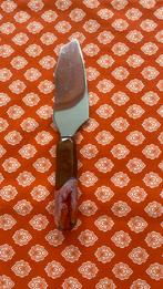 Frans brocante Mes met gemarmerd heft, Ophalen of Verzenden