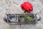 Vintage setje jaren’60 met drie glazen vaasjes Paris Eifelt, Huis en Inrichting, Woonaccessoires | Vazen, Gebruikt, Overige kleuren