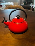 Rode Le Creuset Fluitketel - 1.5L, Ophalen of Verzenden, Gebruikt