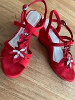 Sandaal sleehak, Marco Tozzi, Nieuw, Rood, Sandalen of Muiltjes