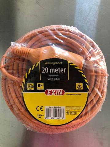 Exin Verlengsnoer 20 meter - nieuw beschikbaar voor biedingen