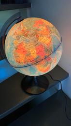 Wereldbol, Huis en Inrichting, Woonaccessoires | Wereldbollen, Ophalen of Verzenden, Verlicht, Gebruikt