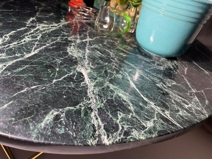 Marmeren Salontafel Ovaal, Huis en Inrichting, Tafels | Salontafels, Nieuw, Minder dan 50 cm, 50 tot 100 cm, Ovaal, Metaal, Ophalen of Verzenden