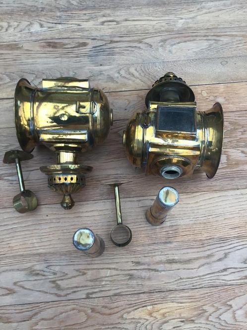 Twee nieuwe koetslampen zie omschrijving, Antiek en Kunst, Antiek | Koper en Brons, Brons, Ophalen