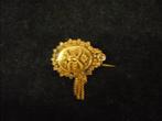 14 krt. gouden broche antiek 2 gram afmeting 2x2 cm, Gebruikt, Verzenden, Minder dan 4 cm, Goud
