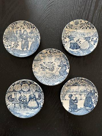 Delfts Blauw Bordjes - Set van 5 beschikbaar voor biedingen