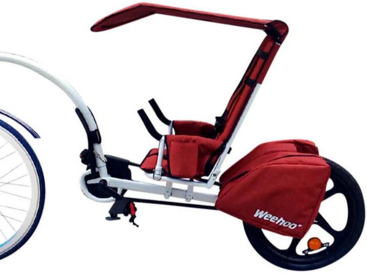 Weehoo Thrill Bike aanhangfiets met zonne/regenluifel, Fietsen en Brommers, Fietsaccessoires | Aanhangers en Karren, Nieuw, Aanhangfiets