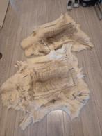 Twee nep rendieren kleedjes - 116x80 cm, Gebruikt, 50 tot 100 cm, 100 tot 150 cm, Crème