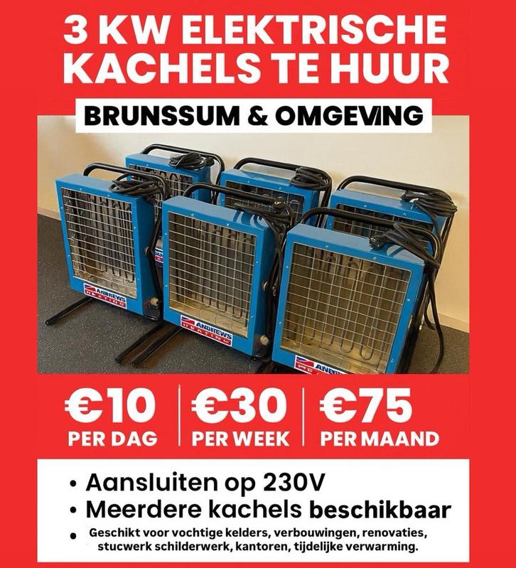 Elektrische Bouwdroger verwarming Kelder droger bouwheater, Doe-het-zelf en Verbouw, Verwarming en Radiatoren, Kachel, 30 tot 80 cm