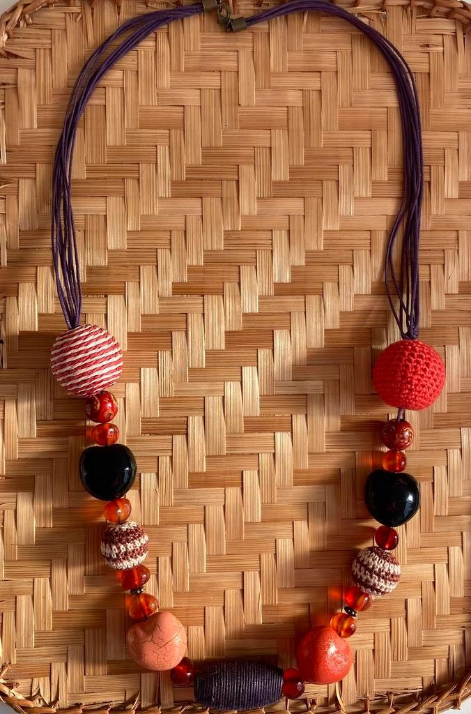 Mooie KETTING uit Parijs! Boho stijl, Sieraden, Tassen en Uiterlijk, Kettingen, Zo goed als nieuw, Overige materialen, Ophalen of Verzenden