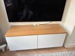 IKEA Besta TV Meubel - 120 cm, Ophalen, Gebruikt, 100 tot 150 cm, Eikenhout