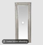 Groot oosters spiegel met metalen sierlijst, Ophalen of Verzenden, Zo goed als nieuw, Rechthoekig, Minder dan 100 cm