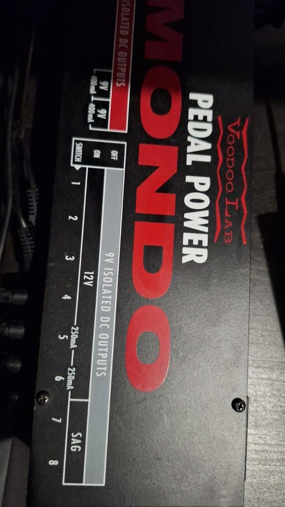 Voodoo Lab Pedal Power Mondo - Topvoeding voor Effectpedalen, Muziek en Instrumenten, Verzenden, Zo goed als nieuw