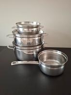 Pannenset BK, Huis en Inrichting, Ophalen of Verzenden, Gebruikt, Rvs, Pannenset