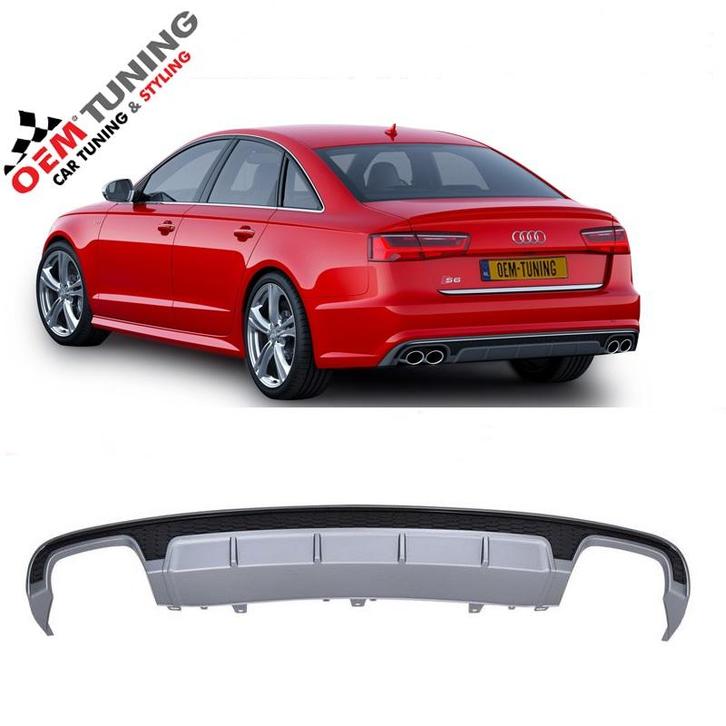 S6 Diffusor | Audi A6 SEDAN & AVANT 4G C7 Facelift | S line, Auto diversen, Tuning en Styling, Ophalen of Verzenden
