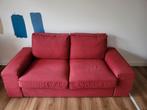 Rode tweezitsbank, Huis en Inrichting, Banken | Sofa's en Chaises Longues, Ophalen, 150 tot 200 cm, Tweepersoons, 75 tot 100 cm