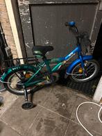 Peuterfiets met zijwieltjes en handrem, Ophalen of Verzenden, Gebruikt, 16 inch, Handrem