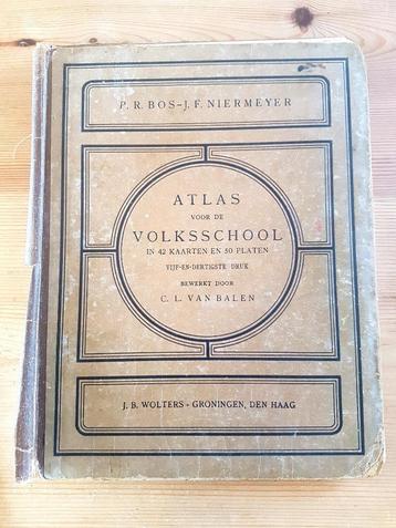Atlas voor de Volksschool 35e druk Uit 1930 CL van Balen beschikbaar voor biedingen