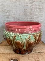 Antieke Jugendstil/ Art Nouveau bloempot/cachepot (ca. 1900), Antiek en Kunst, Antiek | Keramiek en Aardewerk, Ophalen of Verzenden