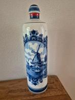 Delfts blauwe jeneverkruik of likeurfles. , Antiek en Kunst, Antiek | Keramiek en Aardewerk, Ophalen of Verzenden