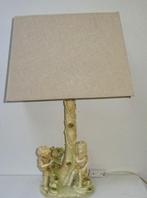 oude barok schemerlamp, Stof, Gebruikt, Barok, 50 tot 75 cm
