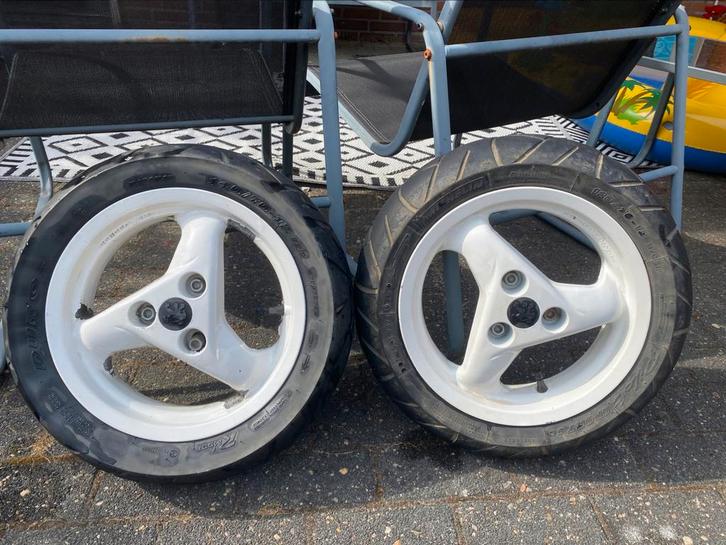 Te koop: Set Wielen met Banden voor Speedfight 2, Fietsen en Brommers, Brommeronderdelen | Scooters, Ophalen
