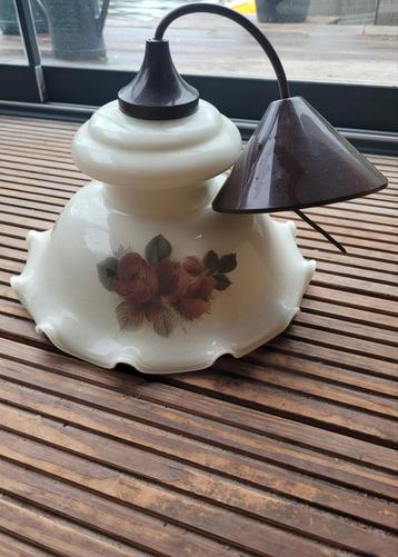 Vintage hanglamp met bloemmotief beschikbaar voor biedingen