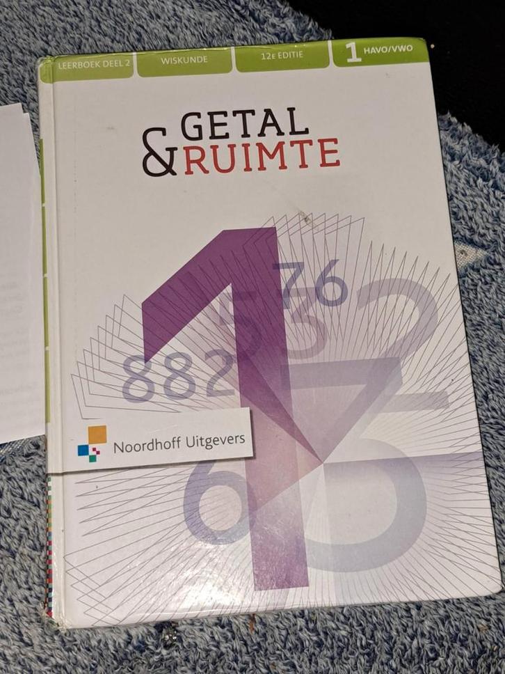 Getal & Ruimte 12e ed havo/vwo 1 leerboek deel 2 + antwoord, Boeken, Wetenschap, Zo goed als nieuw, Natuurwetenschap, Ophalen of Verzenden
