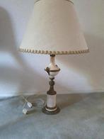 Antieke tafellamp met elegante marmer brons voet, Ophalen