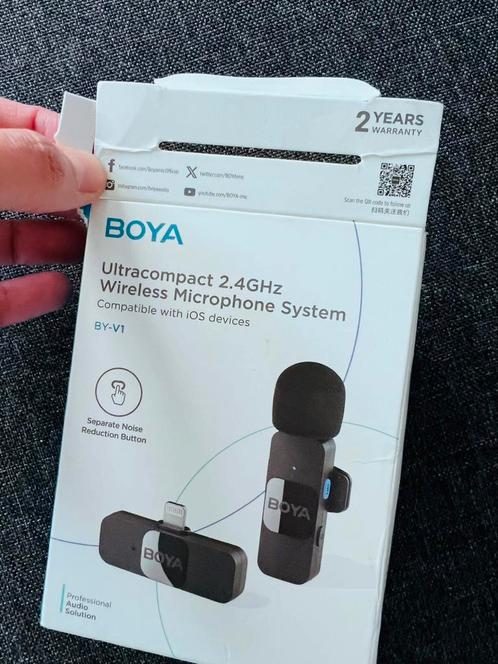 draadloze microfoon wireless mic boya, Telecommunicatie, Mobiele telefoons | Toebehoren en Onderdelen, Nieuw, Overige typen, Ophalen of Verzenden