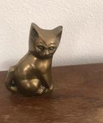 Messing poes beeld kat, Ophalen of Verzenden, Zo goed als nieuw, Dier