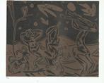 Picasso Bacchanal with Goat and Owl Linocut Genummerd, Antiek en Kunst, Kunst | Etsen en Gravures, Ophalen