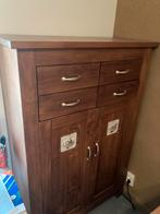 Kersenhouten kastje, Gebruikt, 50 tot 100 cm, Kersenhout, 25 tot 50 cm