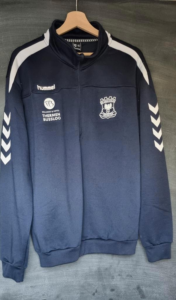 Hummel Go Ahead Eagles Trainingsjack XL, Kleding | Heren, Truien en Vesten, Gedragen, Maat 56/58 (XL), Blauw, Ophalen of Verzenden