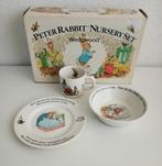Wedgwood, Peter Rabbit  kinderservies. Jaren 80, Overige typen, Ophalen of Verzenden, Zo goed als nieuw, Wedgwood