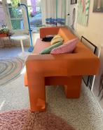 Design driezits bank Gelderland van Severen vintage oranje, Huis en Inrichting, Banken | Bankstellen, Ophalen, Gebruikt, Driepersoons