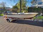 visboot/tourboot/motor/trailer/ fishfinder evt apart te koop, Watersport en Boten, Ophalen, Gebruikt, Tot 10 pk, 3 tot 6 meter