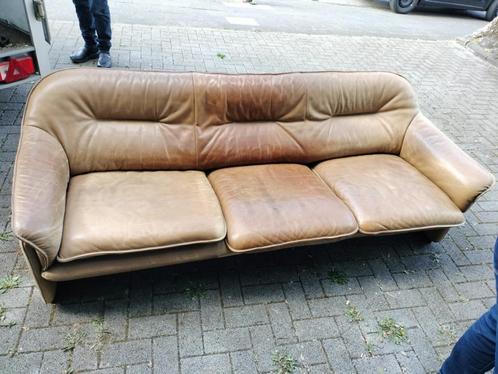 Desede ds16 3 zits bank plus 2 fauteuils buffel leder, Huis en Inrichting, Banken | Complete zithoeken, Gebruikt, Leer, Ophalen of Verzenden