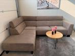 Hoekbank Ecoleder Taupe | Gereinigd | Gratis levering, Huis en Inrichting, Banken | Bankstellen, 250 tot 300 cm, Hoekbank, Hoekbank
