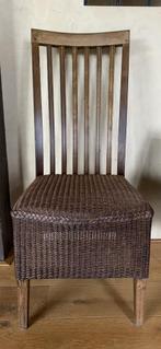 2 Loom eetkamerstoelen, Huis en Inrichting, Stoelen, Ophalen, Riet of Rotan, Gebruikt, Twee