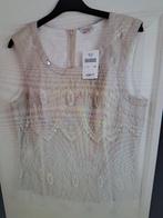 DAMES TOP/HES MOUWLOOS NIEUW MAAT 42 NIEUWPRIJS 49.99, Beige, Maat 42/44 (L), Nieuw, Ophalen of Verzenden