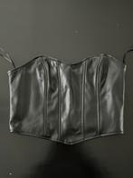 Leren bandeau top, Kleding | Dames, Tops, Zwart, Nieuw, Ophalen of Verzenden, Maat 36 (S)