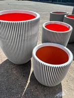 Duurzame Buitenpotten Gerecycled Kunststof, Tuin en Terras, Bloembakken en Plantenbakken, Kunststof, Minder dan 60 cm, Rond, Nieuw