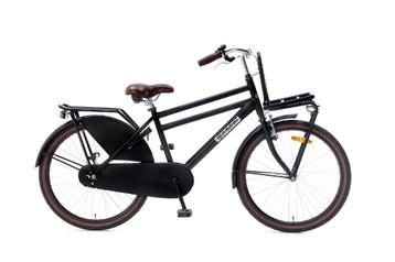 Actie!Jongensfiets POPAL daily dutch mat zwart 24 inch beschikbaar voor biedingen