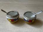 Limoges France Art Deco peper en zout stelletje + lepeltjes, Verzenden