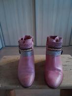 Leuke leren enkellaarsjes maat 38 rose, Ophalen of Verzenden, Zo goed als nieuw, Roze